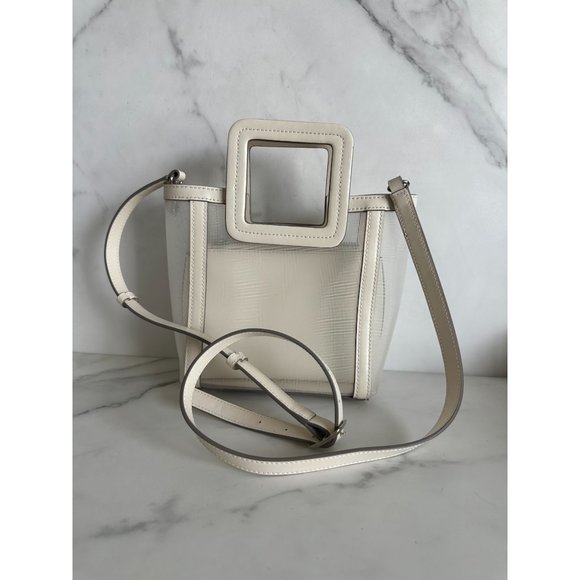 STAUD Handbags - STAUD Shirley Mesh Leather Tote Bag with Strap